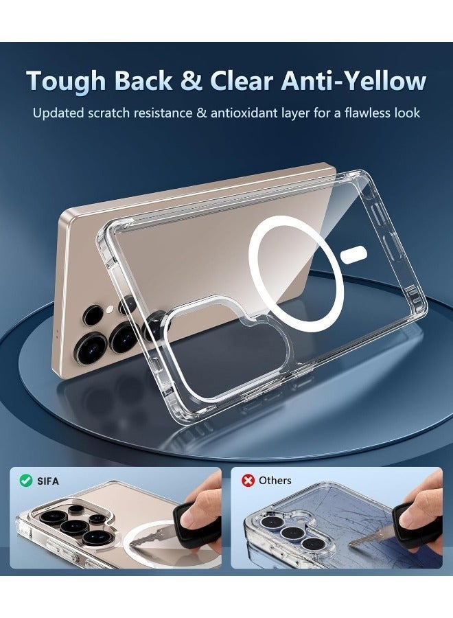 مستقبل نوفا طقم حماية سامسونج S24 فائق الحماية (1+1)، يتضمن غطاء هاتف [متوافق مع MagnaSafe] [مقاوم للسقوط] + واقي شاشة للخصوصية [حماية للخصوصية بزاوية 28 درجة] [صلابة 9H] [يدعم فتح بصمة الإصبع] - Image 5